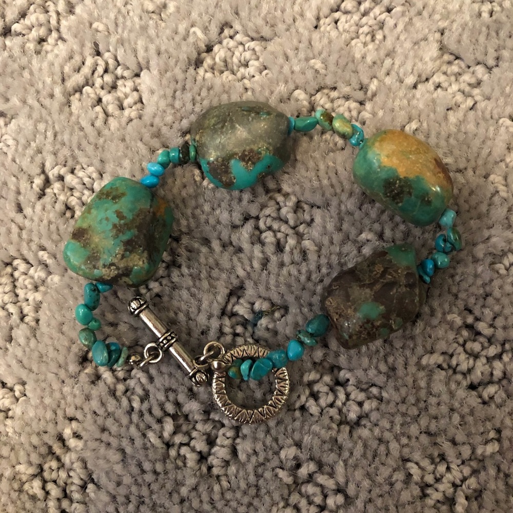 Real turquoise stones bracelet